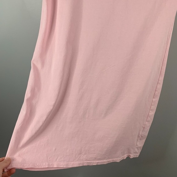 St. Roche Echo Intermix Mini Pleated Shirt Dress Supima Cotton Pink Casual XS - Picture 7 of 12